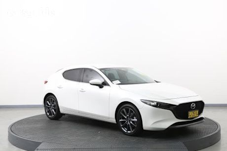 White 2024 Mazda 3 Hatchback G20 Touring