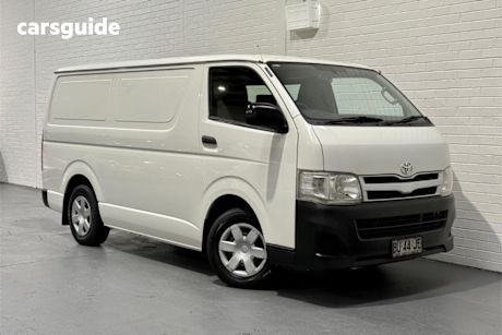 White 2013 Toyota Hiace Van LWB