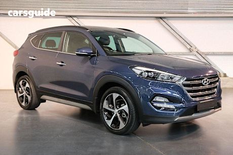 Blue 2017 Hyundai Tucson SUV HIGHLANDER 4X4