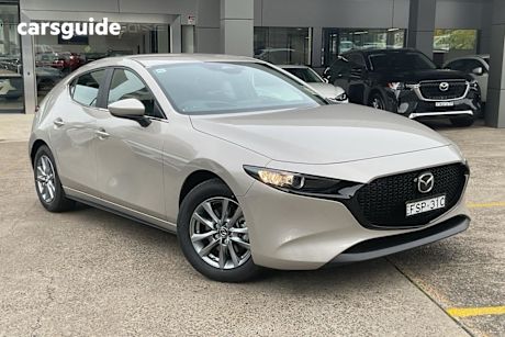 Gold 2025 Mazda 3 Hatchback G20 Pure