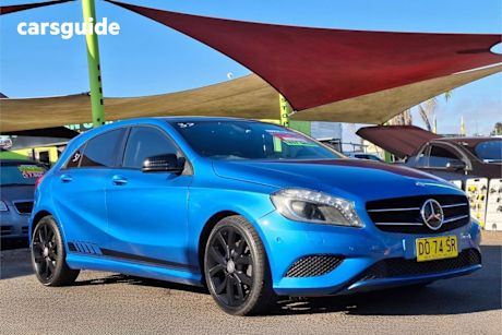 Blue 2013 Mercedes-Benz A180 Hatchback BE