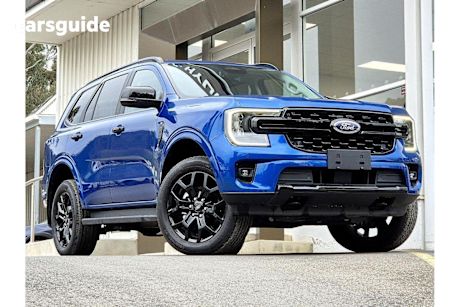 Blue 2024 Ford Everest SUV SPORT R