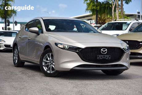 Gold 2025 Mazda 3 Hatchback G20 Pure