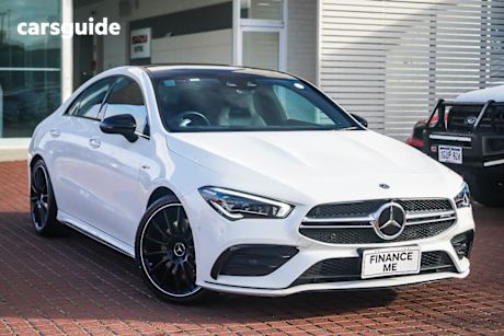 White 2020 Mercedes-Benz CLA35 Coupe 4Matic