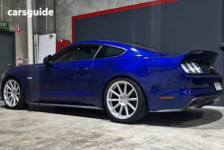 Blue 2016 Ford Mustang Coupe Fastback GT 5.0 V8