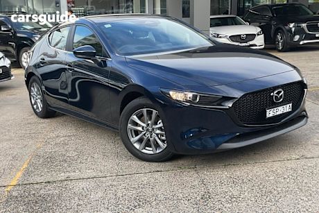 Blue 2025 Mazda 3 Hatchback G20 Pure