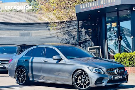 Grey 2018 Mercedes-Benz C220 Sedan D