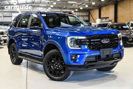Blue 2024 Ford Everest SUV SPORT R