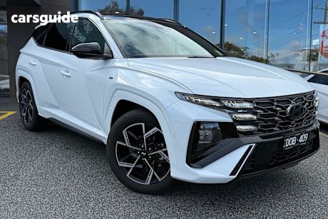 White 2024 Hyundai Tucson SUV PREMIUM N LINE 4X4