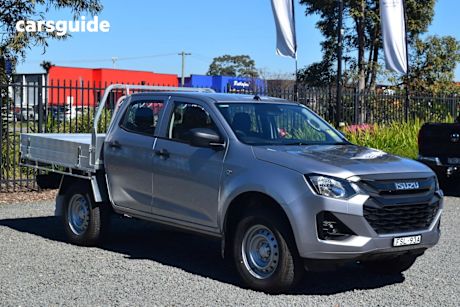 Silver 2025 Isuzu D-MAX Crew Cab Chassis SX (4X4)