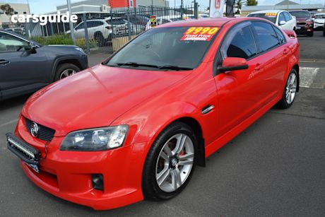 Red 2008 Holden Commodore Sedan Sv6