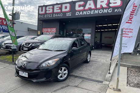 Black 2013 Mazda 3 Sedan Neo