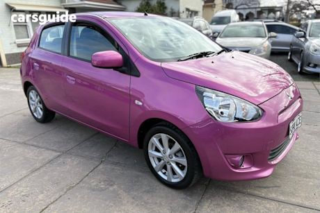 Red 2013 Mitsubishi Mirage Hatchback LS