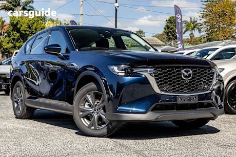 Blue 2025 Mazda CX-60 Wagon G40E Evolve Hybrid