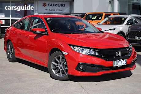Red 2019 Honda Civic Sedan VTI-S F
