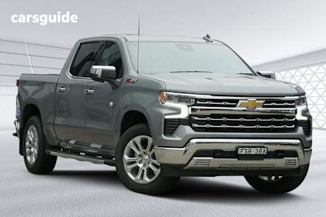 Grey 2024 Chevrolet Silverado Crew Cab Pickup 1500 LTZ Premium