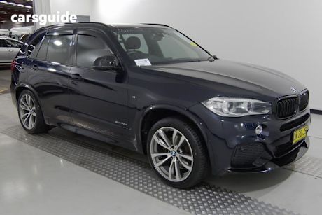 Blue 2014 BMW X5 Wagon Xdrive 30D