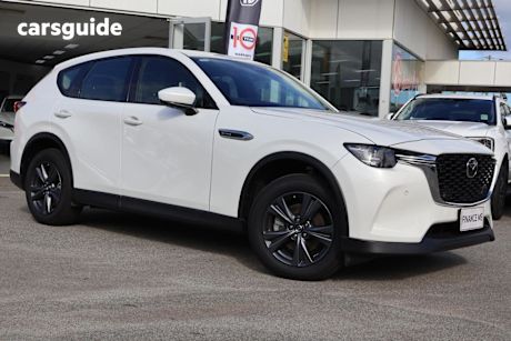 White 2024 Mazda CX-60 Wagon D50E Evolve Hybrid
