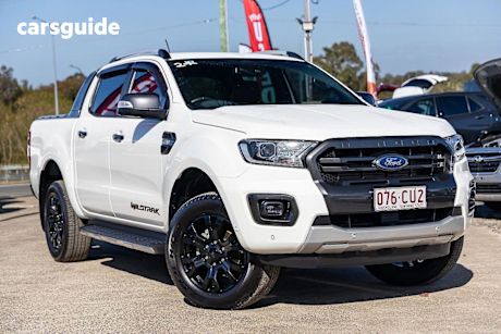 White 2021 Ford Ranger Ute Tray WILDTRAK 4X4