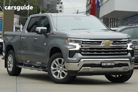 Grey 2024 Chevrolet Silverado Crew Cab Pickup 1500 LTZ Premium