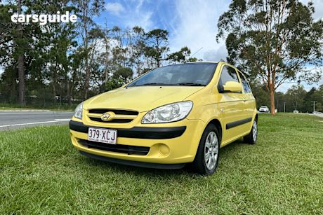 Yellow 2006 Hyundai Getz Hatchback 1.6