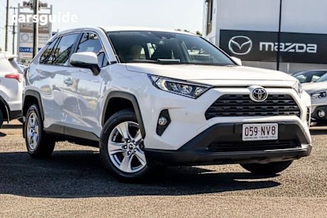 White 2019 Toyota RAV4 SUV GX F