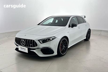 White 2020 Mercedes-Benz A45 Hatchback S 4Matic+