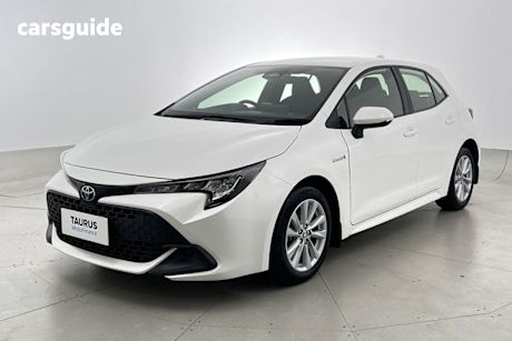 White 2022 Toyota Corolla Hatchback Ascent Sport Hybrid