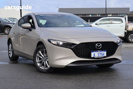 Gold 2024 Mazda 3 Hatchback G20 Pure