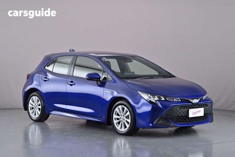 Blue 2022 Toyota Corolla Hatchback Ascent Sport Hybrid