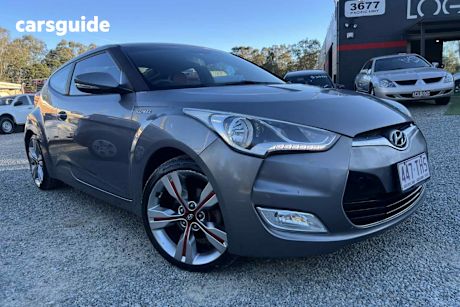 Grey 2013 Hyundai Veloster Coupe
