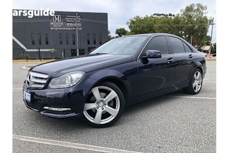 Blue 2014 Mercedes-Benz C200 Sedan