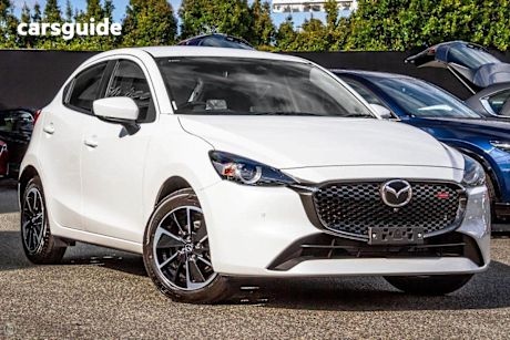 White 2025 Mazda Mazda2 Hatch G15 GT F