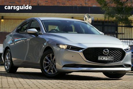 Silver 2020 Mazda 3 Sedan G20 Pure