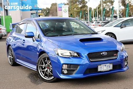 Blue 2016 Subaru WRX Sedan STI PREMIUM 4WD