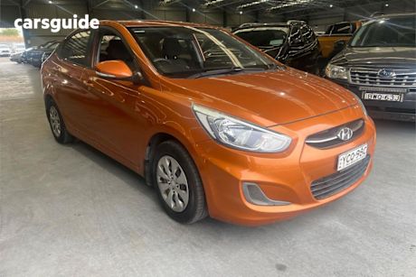 Orange 2016 Hyundai Accent Sedan Active