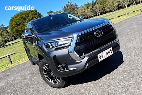 Grey 2021 Toyota Hilux Double Cab Pick Up Sr5 + Premium Interior (4X4)