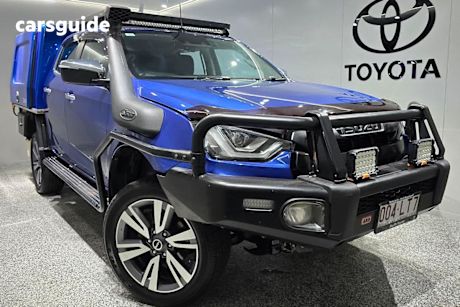 Blue 2021 Isuzu D-MAX Crew Cab Utility LS-U+ (4X4)