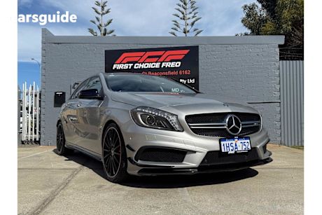 Silver 2015 Mercedes-Benz A45 Hatchback AMG