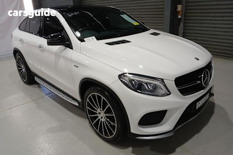 White 2016 Mercedes-Benz GLE450 Coupe AMG 4Matic