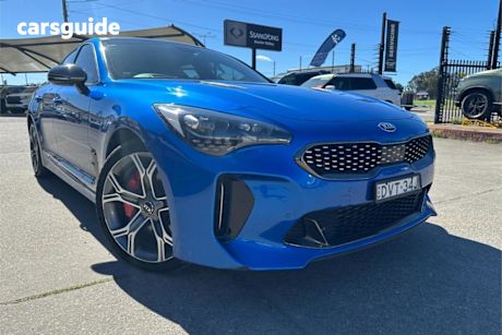 Blue 2018 Kia Stinger Sedan Gt (Black Leather)