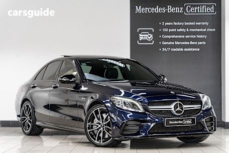 Blue 2020 Mercedes-Benz C-CLASS Sedan C43 AMG 4WD