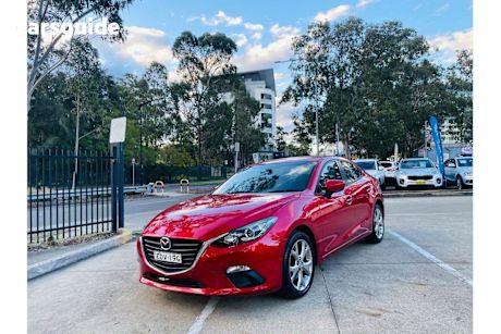 Red 2014 Mazda Mazda3 Sedan AUTOMATIC 4 CYLINDER