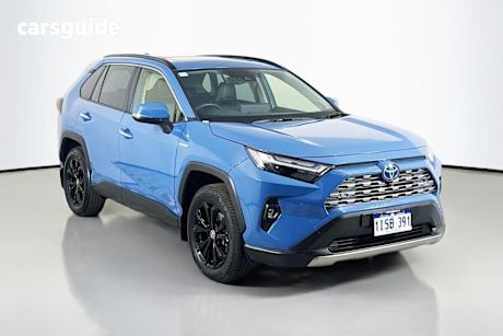 Blue 2024 Toyota RAV4 Wagon Cruiser (2Wd) Hybrid