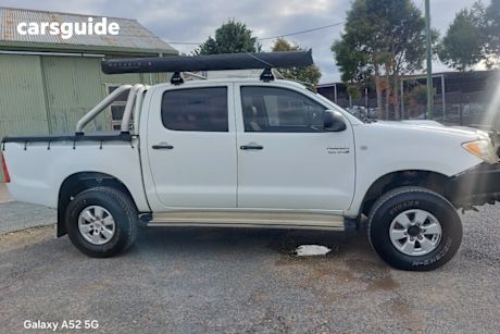 White 2008 Toyota Hilux Dual Cab Pick-up Sr (4X4)