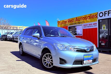 Blue 2013 Toyota Fielder Wagon