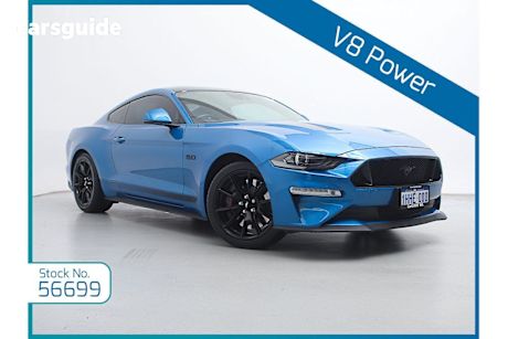 Blue 2020 Ford Mustang Fastback GT 5.0 V8