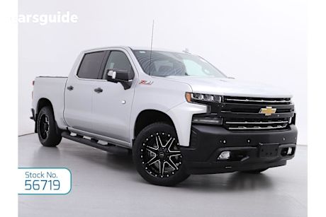 Silver 2020 Chevrolet Silverado Crew Cab Utility 1500 LTZ Premium Tech Pack