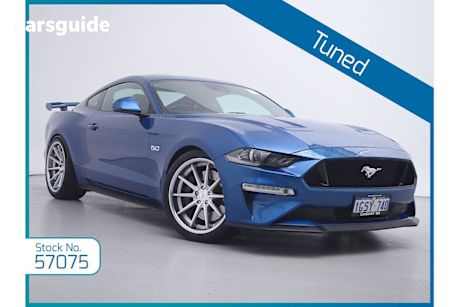 Blue 2018 Ford Mustang Coupe Fastback GT 5.0 V8