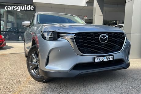 Silver 2024 Mazda CX-60 Wagon G40E Evolve Hybrid